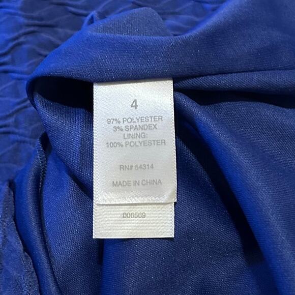 Bisou Bisou Ryal Blue Strapless Cocktail Dress Size 4 - Picture 9 of 10